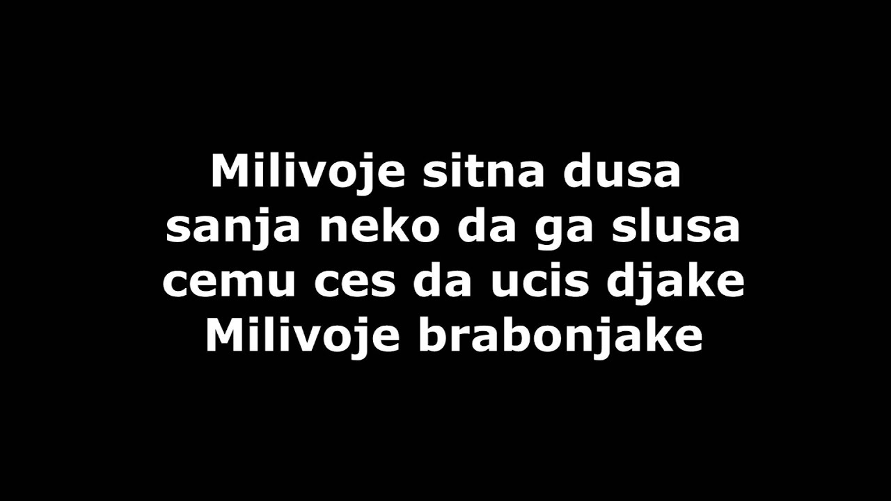 Riblja Corba-Milivoje Vatrogasac Lyrics (tekst) - YouTube