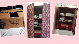 DIY Cupboard from an Amazon Box