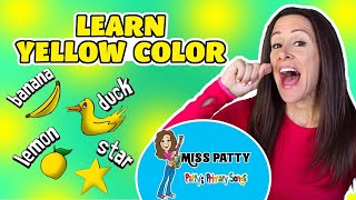 Learn Colors |Yellow is the Color of the Day Colors Songs for Children | Patty Shukla |Sign Language