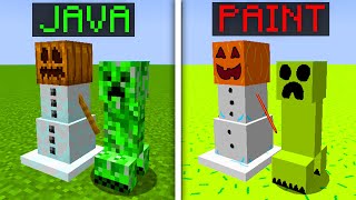 Minecraft java vs paint. #meme #minecraft #mods