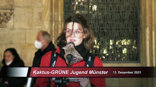 Münster: Kundgebung gegen Aufmarsch von Coronaleugner:innen - Redebeitrag Kaktus - Grüne Jugend