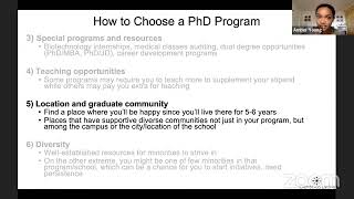 Overview of the Graduate School Application Process in the Biosciences