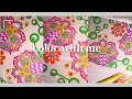 Color with Me | Bees Knees | Asmr Coloring | Tula Pink Coloring Book