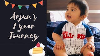 Arjun's 1 year journey | 1st Birthday | Journey from 0 to 12 months | My nephew