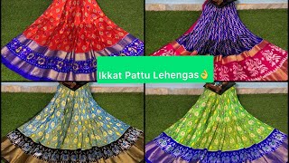 Pure Pochampally Ikkat Lehengas👌|Free size|Best price|Good Quality |Half sarees|New arrivals