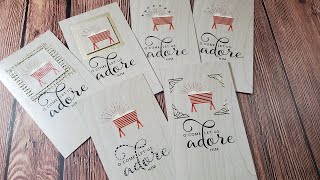DaySpring Christmas Card Embellishing O Come Let Us Adore Him