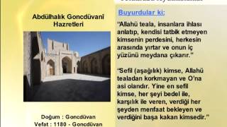 ABDULHALIK GONCDUVANİ HAZRETLERİ