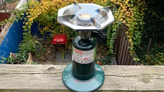 COMPACT camping stove for car camping and backpacking! Coleman Perfect Flow Camping Stove Review