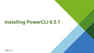 VMware PowerCLI 6.5.1 Installation Walkthrough