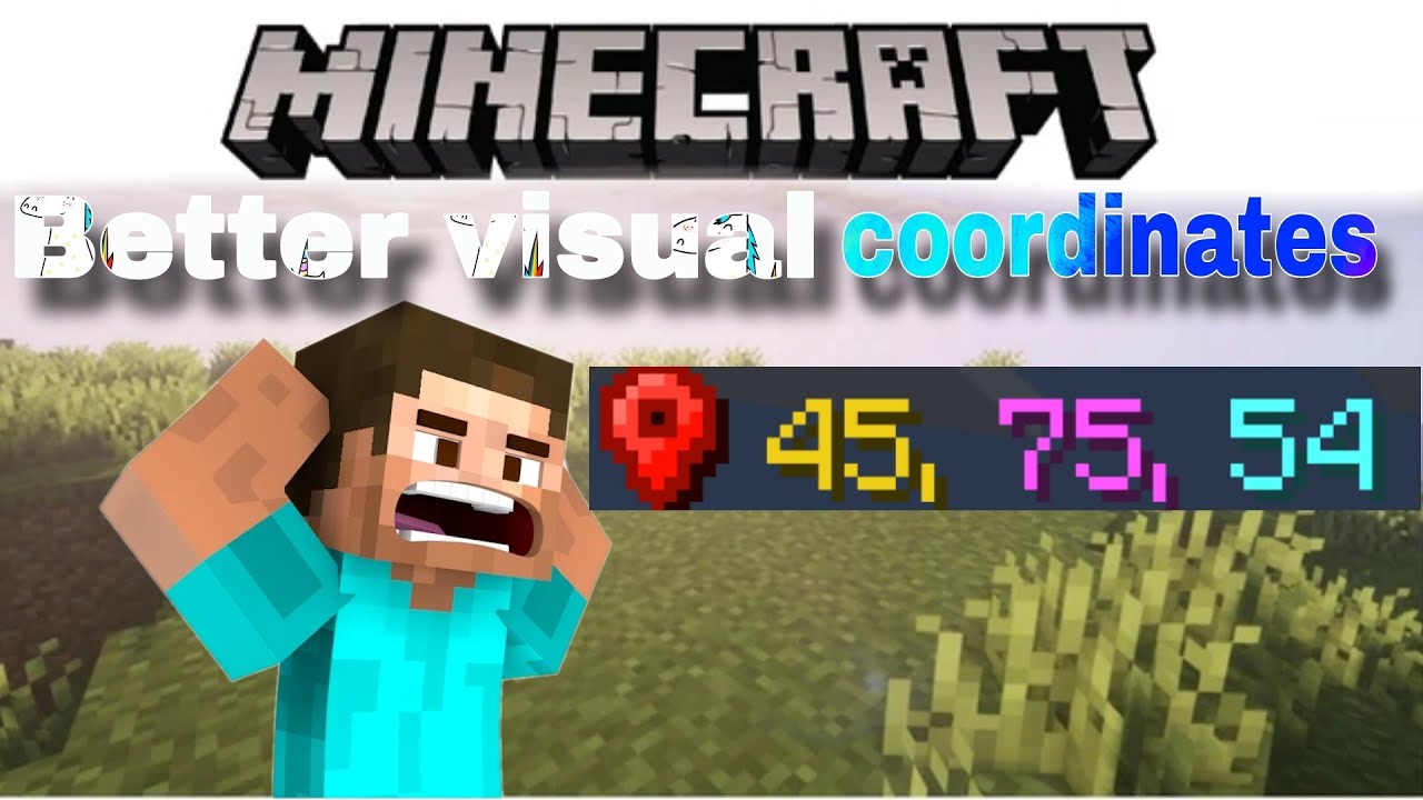 Better Visual Coordinates For Mcpe 1 21 Youtube