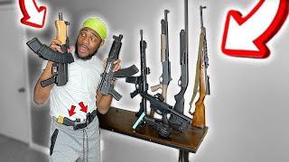 BruhmanTv's INSANE SECRET Gun Collection! *BEFORE WEAPON BAN IN AMERICA*