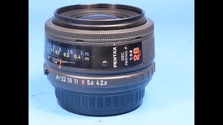 Pentax-F 28mm 1:2.8 Prime SLR Autofocus Camera Lens