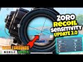 ZORO RECOIL SENSITIVITY NEW UPDATE 2.0 ALL LOW AND OR MID RANGE DEVICES PUBG SENSITIVITY SETTINGS