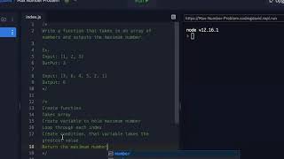 How To Find The Max Number In An Array (Easy Javascript Algorithm Problem)