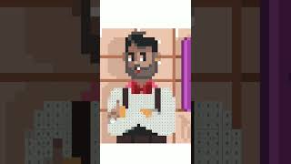 CAFE pixel art timelapse