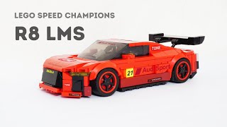 Audi R8 LMS GT3 Lego Speed Champions MOC | Premium Instructions