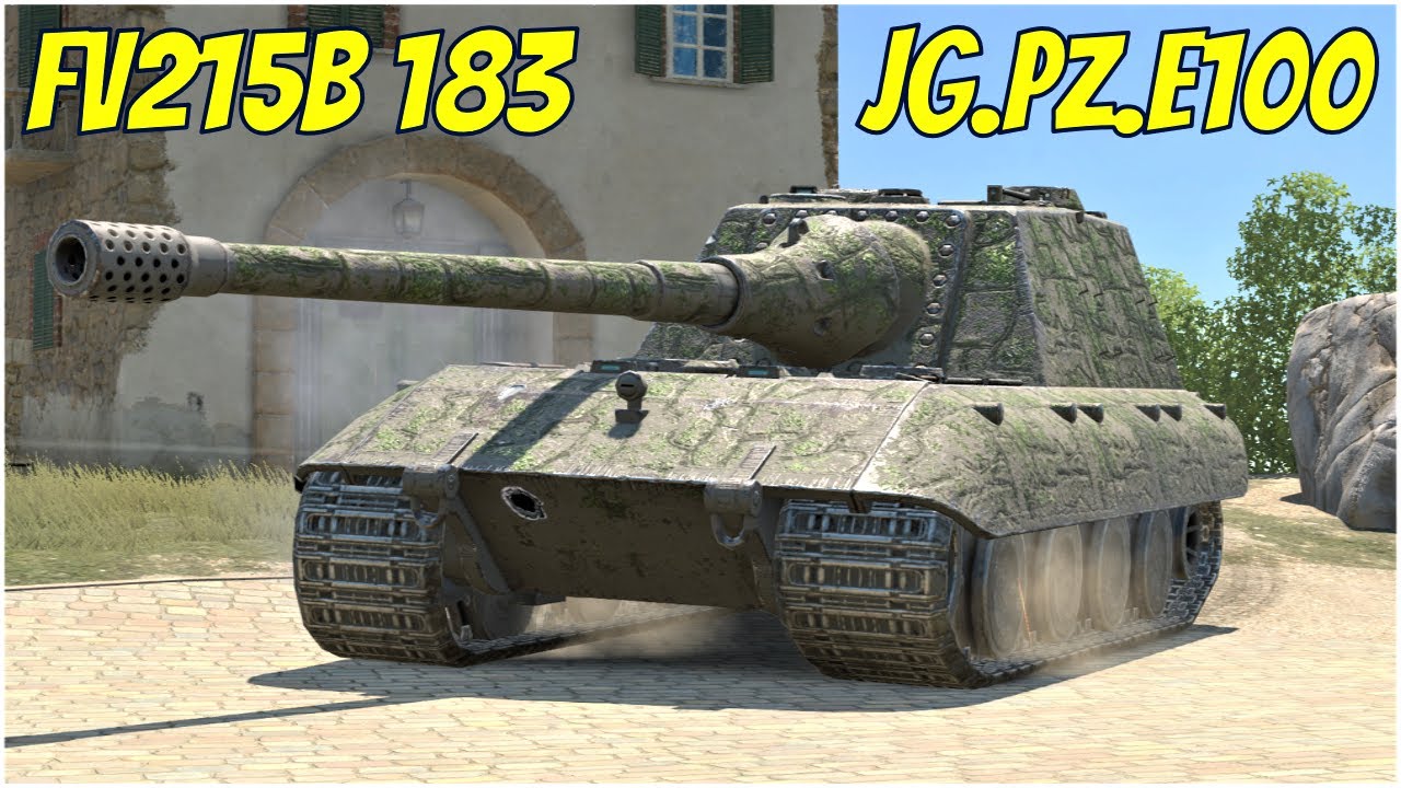 FV215b 183 & Jg.Pz.E100 WoT Blitz - YouTube