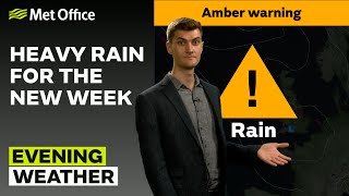 22/09/24 – Heavy rain in the south  – Evening Weather Forecast UK – Met Office Weather