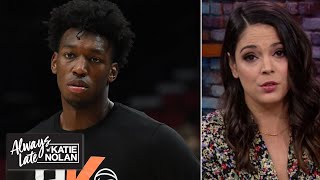 Katie Nolan wonders why James Wiseman got suspended | Always Late with Katie Nolan