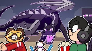 Me & The Boys BEATING THE ENDER DRAGON in Minecraft! ~ Funny Minecraft