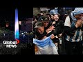 Argentina fans celebrate Copa America victory in streets of Buenos Aires