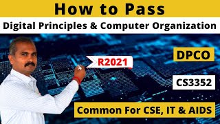 How to Pass Digital Principles and Computer Organization| DPCO| R2021| Tamil| CS3351