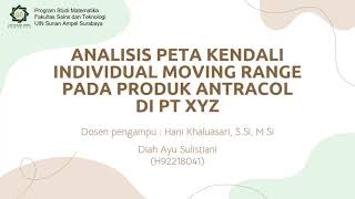 Analisis Peta Kendali Individual Moving Range (I-MR) pada Produk Antracol