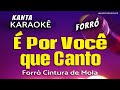 🎤 Karaokê É POR VOCÊ QUE CANTO forró -  Forró cintura de mola