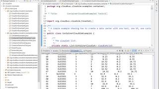 Container CloudSim Tutorial: Configure using ECLIPSE IDE
