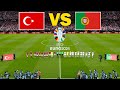 Turkiye vs Portugal - UEFA Euro 2024 Group F | Full Match All Goals | PES Realistic Gameplay