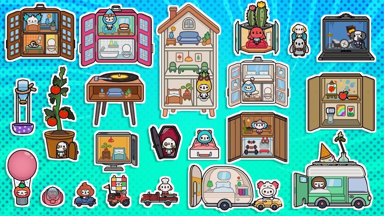 ALL CRUMPET HOUSES AND VEHICLES In Toca Boca 🏘️ // Toca Life World ...