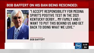 Churchill Downs Inc. rescinds Bob Baffert suspension effective immediately