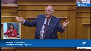 Β.Λεβέντης(Πρόεδρος Ένωσης Κεντρώων)(Συζήτηση προ Ημερ.Διατάξεως γιά την Οικονομία)(05/07/2018)