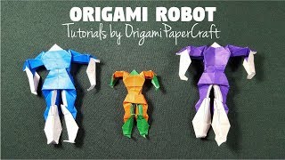 How To Make Origami ROBOT   🤖 Tutorial By OrigamiPaperCraft