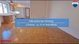 Helle geräumige 3-Zimmer Wohnung in Urfahr/Plesching zu mieten