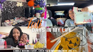 Fall Days In My Life🍂 | Candle Making Event + Chick-fil-a Mukbang + New Job Etc.