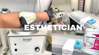 Esthetician | How To Setup For A Waxing Client | Waxing Supplies | Esthetician Waxing Suite