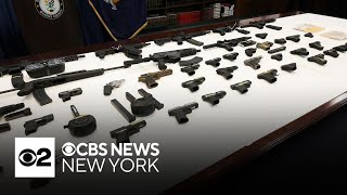 Queens drug trafficking bust nets dozens of guns, authorities say