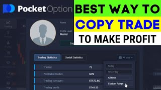 (PROFITABLE WAY) HOW TO COPY TRADE / SOCIAL TRADE WITH POCKET OPTION