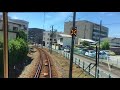 伊豆箱根鉄道駿豆線 前面展望　三島～三島広小路　izuhakone railway sunzu line mishima to mishima hirokoji station　 2017.9