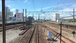 伊豆箱根鉄道駿豆線 前面展望　三島～三島広小路　Izuhakone Railway Sunzu Line Mishima to Mishima-Hirokoji Station　(2017.9)