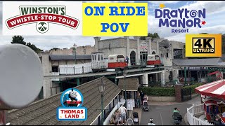 Winston's Whistle Stop Tours 4K ON RIDE POV - Thomas Land - Drayton Manor Resort