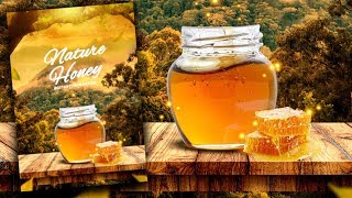 GIMP Tutorial : Nature Honey Poster | Food Poster Design