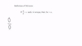 Why Dividing By Zero Is Undefined
