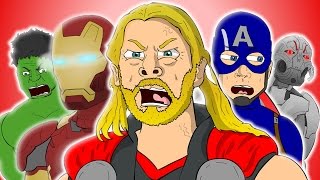 ♪ AVENGERS AGE OF ULTRON THE MUSICAL - Animated Song Parody