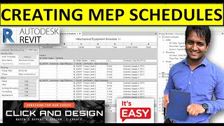 Creation of MEP Schedules and Quantities🧮🗒🖊 | Revit MEP💻 | Step by Step✅ | English🌐