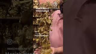 Best quality Lord idols | High quality Brass Lord Krishna statues | Ambattur Handicrafts shop