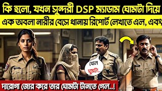 সুন্দরী DSP ম্যাডাম ঘোমটা দিয়ে সাধারণ বেশে থানায় রিপোর্ট লেখাতে গেল কিন্তু দারোগা জোরকরে তার ঘোমটা