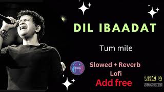 Dil Ibadat (Slowed & Reverb) || k.k || Tum Mile || Emraan Hashmi ||