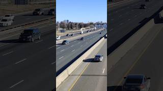 morning 🌄 speeding traffic on hwy 401 east/Victoria park Ave Toronto Canada Jan 4/24